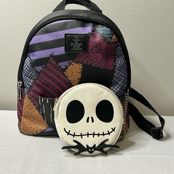 Disney Nightmare Before Christmas Backpack Jack & Sally‎ Tim Burton Halloween - Picture 2 of 6